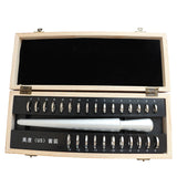 Ring Sizer Set Metal Ring Mandrel Steel Ring Gauge Kit Jewelers Tools US 0-13