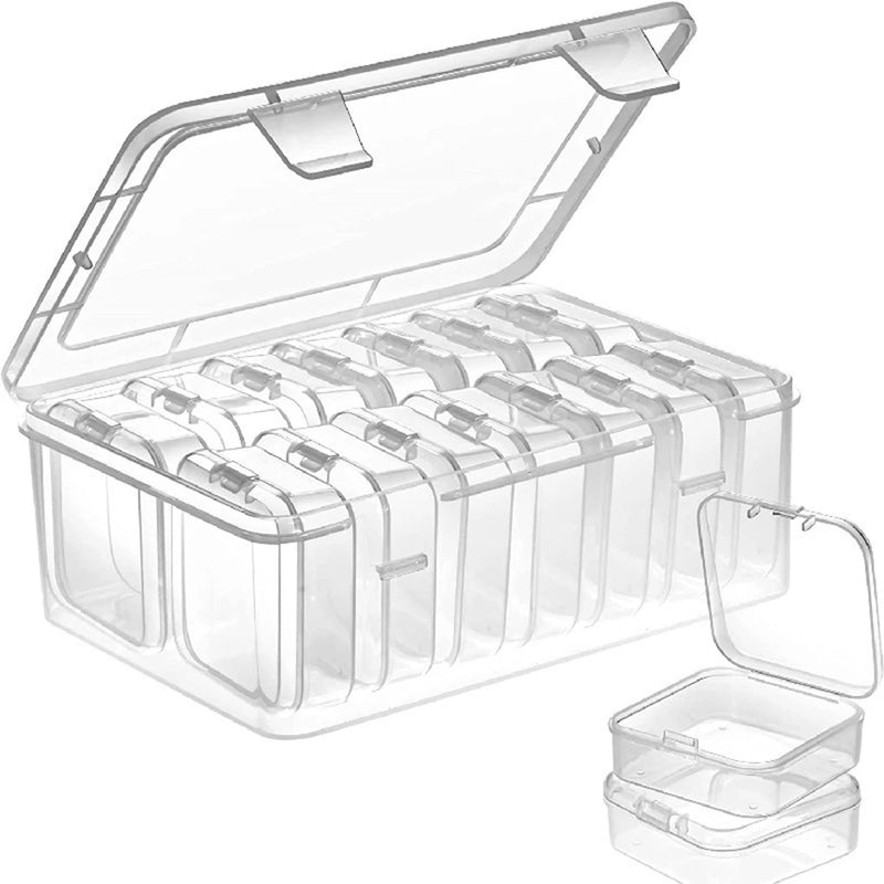 Ring Storage Box Dust-proof Case Jewelry Finding Accessory Packaging Organizer