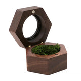Hexagon Transparent Lid Ring Storage Box Anti Oxidation