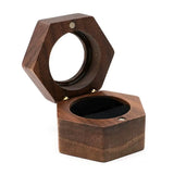 Hexagon Transparent Lid Ring Storage Box Anti Oxidation