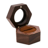 Hexagon Transparent Lid Ring Storage Box Anti Oxidation