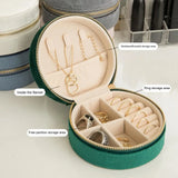 Large Capacity Ring Storage Box Zipper Closure Anti-oxidation Jewelry Box