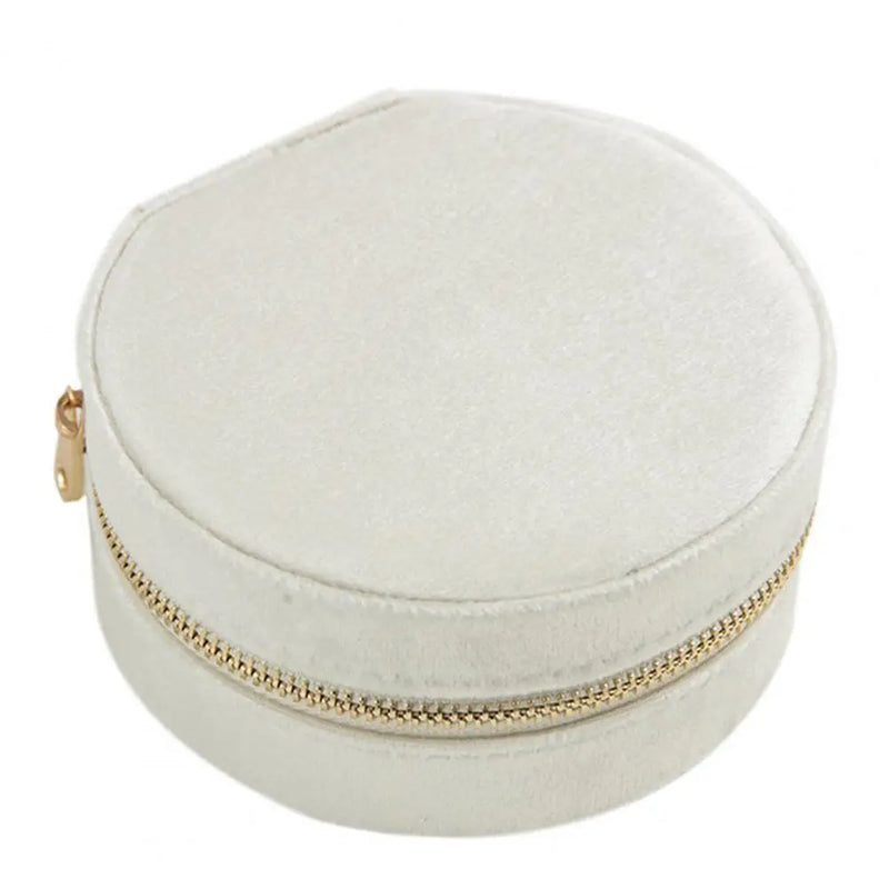 Large Capacity Ring Storage Box Zipper Closure Anti-oxidation Jewelry Box