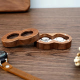 Heart-shaped Walnut Ring Box for Wedding