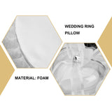 Ring Wedding Pillow Bearer Cushion Rose Holder Gift Ornament Box