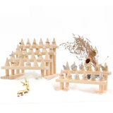 Ring Wood Jewelry Display Stand Organizer Event Holder Wooden Base Decor