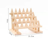 Ring Wood Jewelry Display Stand Organizer Boho Jewelry Storage