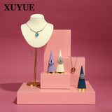 Metal Ring Display Stand Cone for Jewelry Photos Props