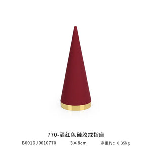 Metal finger ring display stand cone spot