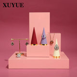 Metal finger ring display stand cone spot