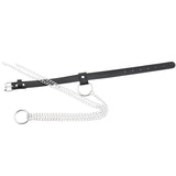 Punk Leather Collar Necklace Choker Chain