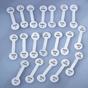 Ring Size Sticker Labels for Jewelry Making 100pcs
