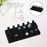 Velvet Ring Storage Box Display Jewelry Rack