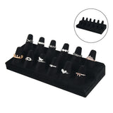 Velvet Ring Storage Box Display Jewelry Rack