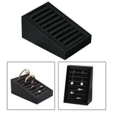 Rings Earrings Tray Storage Box Jewelry Organizer Case Display Holder