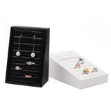 Rings Earrings Tray Storage Box Jewelry Organizer Case Display Holder