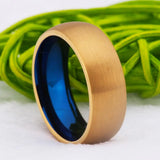 Pure Tungsten Promise Ring Anniversary Band Men's Bridal Jewelry