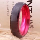 6MM Wedding Ring Tungsten Pink Aluminum Engagement Ring