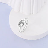 925 Silver Twisted Snake Rings Rose Stackable Wedding Party Engagement Jewelry