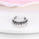925 Silver Butterfly Open Ring Colorful CZ Wedding Engagement Jewelry
