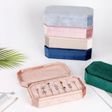 Velvet Rings Holder with Lid Organizer for Dress Tables