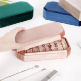 Velvet Rings Holder with Lid Organizer for Dress Tables
