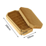 Velvet Rings Holder with Lid Organizer for Dress Tables