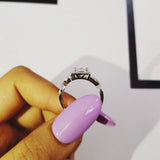 Princess Cut Engagement Wedding Ring Twisted Band R753