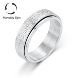 6pcs Stainless Steel Spinner Rings Set for Anxiety Relief