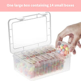 Transparent Square Earrings Case Jewelry Storage Box