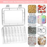 Transparent Square Earrings Case Jewelry Storage Box