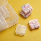 Transparent Square Earrings Case Jewelry Storage Box