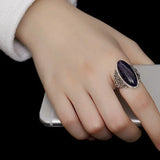 925 Silver Vintage Aventurine Turquoise Ring Gift