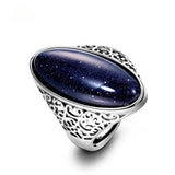 925 Silver Vintage Aventurine Turquoise Ring Gift