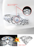 Crystal Crown Ring for Women Wedding Anniversary Party