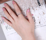 Crystal Crown Ring for Women Wedding Anniversary Party