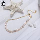 Vintage 14K 925 Silver Chunky Pearls Bracelet for Women