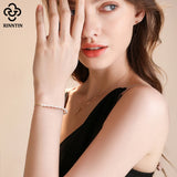 Vintage 14K 925 Silver Chunky Pearls Bracelet for Women