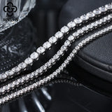 925 Silver CZ Tennis Bracelet for Women 2/3/4mm Chain Jewelry