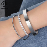 Rinntin 14K Plated CZ Tennis Bracelet for Women