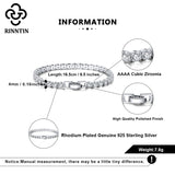 Rinntin 14K Plated CZ Tennis Bracelet for Women