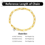 Paperclip Link Chain Bracelet 925 Sterling Silver Plated Hand Jewelry