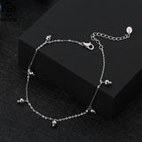 925 Sterling Silver Snake & Cable Chain Anklets for Women SSA06