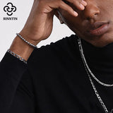 925 Silver Bead Ball Chain Bracelet for Women Men SB103