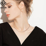 925 Sterling Silver Women's Box Chain Necklace Jewelry