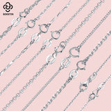 925 Sterling Silver Women's Box Chain Necklace Jewelry