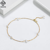 925 Silver Bracelet with Freshwater Pearl, Vintage Jewelry