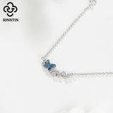 925 Silver Crystal Butterfly Charm Love Bracelet SWB02