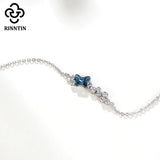 925 Silver Crystal Butterfly Charm Love Bracelet SWB02