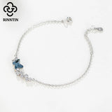 925 Silver Crystal Butterfly Charm Love Bracelet SWB02